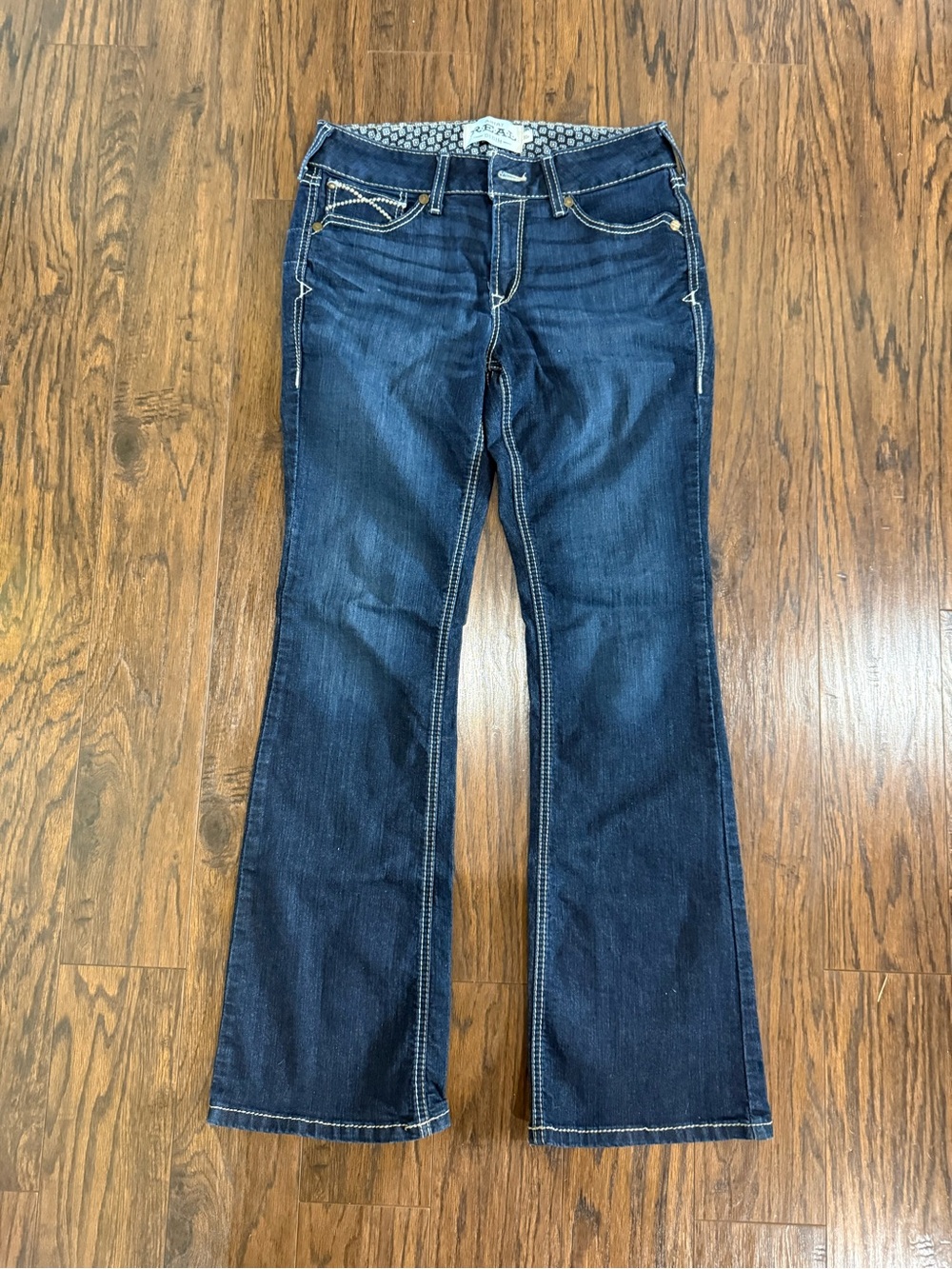Ariat Dark Blue Flare Jeans with Contrast Stitching